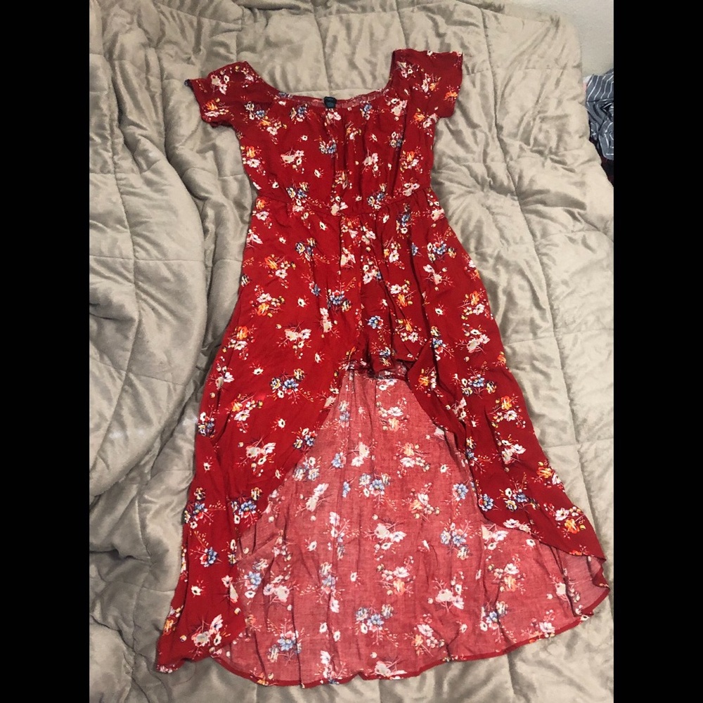 Burnt orange Floral Maxi Romper dress